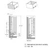 Komplet szuflady Muller Box profi line 3D L=450 Н=238 Biały, cena - zdjecie №5 - small
