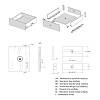 Komplet szuflady Muller Box profi line 3D L=550 Н=127 Biały, zdjecie - zdjecie №4 - small