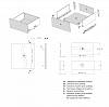 Komplet szuflady Muller Box profi line 3D L=550 Н=178 Biały, zdjecie - zdjecie №4 - small