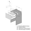 Komplet szuflady wewnętrznej Muller Box profi line 3D L=450 Н=95 Biały, nie drogie - zdjecie №3 - small