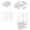 Komplet szuflady Muller Box profi line 3D L=350 Н=95 (+1 reling) Biały, zdjecie - zdjecie №4 - small