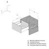 Komplet szuflady Muller Box profi line 3D L=450 Н=127 (+1 reling) Biały, kupic - zdjecie №2 - small