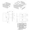 Komplet szuflady Muller Box profi line 3D L=500 Н=127 (+1 reling) Biały, zdjecie - zdjecie №4 - small