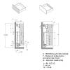 Komplet szuflady Muller Box profi line 3D L=500 Н=178 (+1 reling) Biały, cena - zdjecie №5 - small