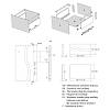 Komplet szuflady Muller Box profi line 3D L=500 Н=178 (+1 reling) Biały, zdjecie - zdjecie №4 - small