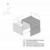 Komplet szuflady Muller Box profi line 3D L=500 Н=178 (+1 reling) Biały, nie drogie - zdjecie №3 - small