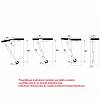 Podnośnik okapowy pneumatyczny gazowy 120N, Biały Muller, nie drogie - zdjecie №3 - small