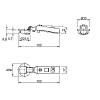 Zawias Clip-on, 95°, Intermat 9904, nakładany, do szkła, niklowy (72960) Hettich, zdjecie - zdjecie №4 - small