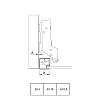 Zawias Sensys 8638i 95 do aluminiowego profilu, wpuszczany (9072526) Нettich, zdjecie - zdjecie №4 - small