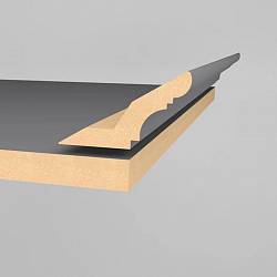 Gzyms MDF AGT MP-1210 3001 Jasnoszary super mat 2800х84х22mm (opak.6 szt)