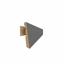 Listwa przypodłogowa MDF AGT SPR-6080 723 Czarny Jedwab Soft Touch 2800х83х12 мм