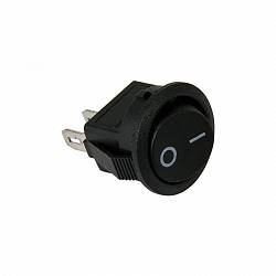 Włącznik przyciskowy mini 220V/12V, 3A/6A, czarny