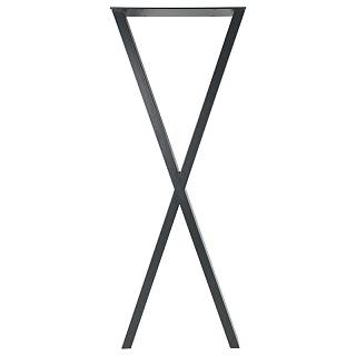 Podstawa do stołu typu X bar,  400x60mm,  h=1100mm,  antracyt RAL 7016