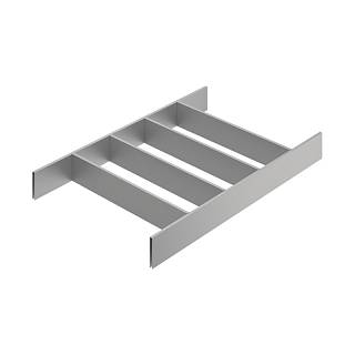 Wkład do szuflady OrgaTray 630 srebro,  metal,  L=520mm Atira (9288444) Hettich
