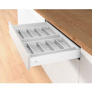 Wkład do szuflady OrgaTray 630 biały,  metal,  L=500mm AvanTech YOU (9278332) Hettich