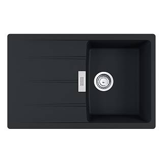 Zlewozmywak wbudowywany Fragranit + Centro CNG 611-78 Czarny mat Franke 114.0687.318