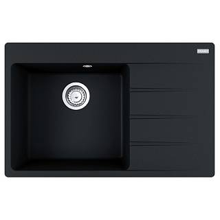 Zlewozmywak wbudowywany Fragranit + Centro CNG 611-78 TL ociekacz z prawej strony Onyx Franke 114.0633.150