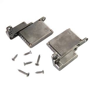 Komplet zawiasów Air Titanium 105 soft-close stal kolor: tytan (lewy + prawy) (329.97.530)