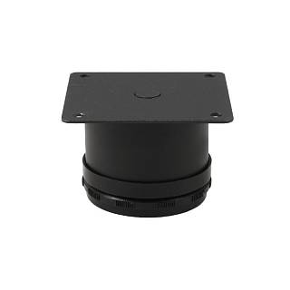 Nóżka meblowa regulowana,  Ø 50 mm,  h=50-65 mm,  max 80 kg,  czarny