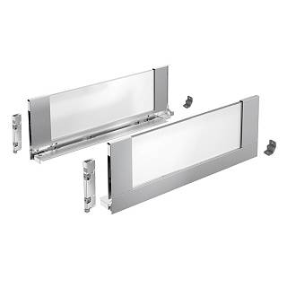 AvanTech YOU Komplet boków H=187,  Inlay (pod szkło) L=550mm, srebro (9257177) Hettich