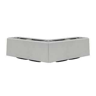 Kółko-nóżka plastikowa HTS 526,  h=45mm,  120x120mm,  nikiel
