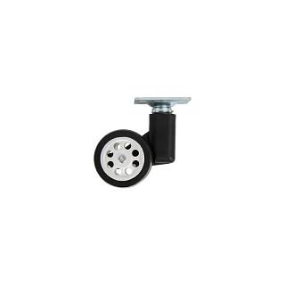 Kółko plastikowa HTS 951 z podstawą górną,  podwójna,  Ø 40mm,  max 35kg,  biały | czarny