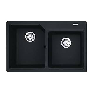 Zlewozmywak wbudowywany Fragranit+ Urban UBG 620-36-33 Czarny mat Franke 114.0687.311