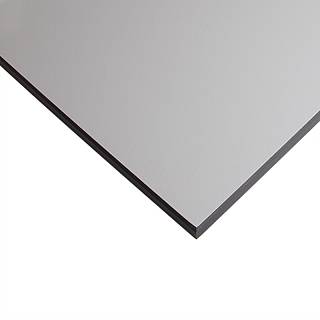 Płyta kompaktowa meblowa FUNDERMAX 0074 FH Pastel Grey Pastelowy szary / czarny rdzeń 4100х640х12mm