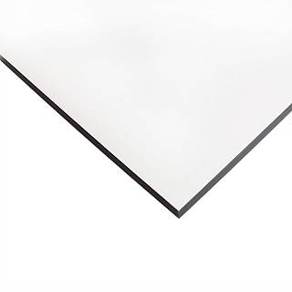 Płyta kompaktowa meblowa FUNDERMAX 0085 FH White Biały / czarny rdzeń 4100х640х12mm