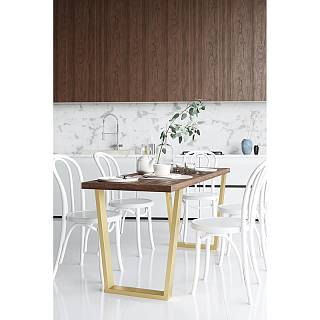 Podstawa do stołu typu V,  600x80mm,  h=725mm,  złoto