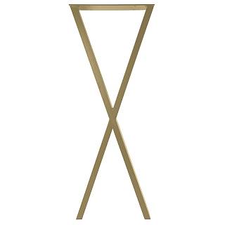 Podstawa do stołu typu X bar,  400x60mm,  h=1100mm,  złoto