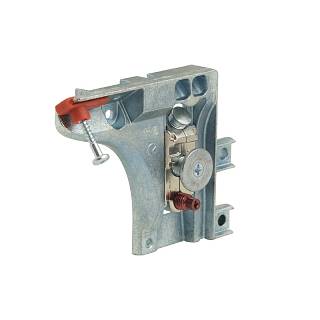 Zawieszka niewidoczna LIBRA H6 lewa/ trzepnie Ø15/ 120kg,  Italiana Ferramenta (63420510ZN)