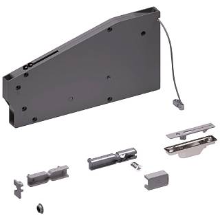 KIARO mechanizm do otwierania frontu w dół,  z linką L600mm,  nikiel,  Italiana Ferramenta