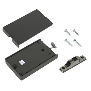 Komplet mechanizmu barkowego KIARO EASY soft (lekki)/antracyt/mocowanie frontu wpuszczane Italiana Ferramenta