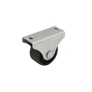Kółko sztywna plastikowa,  Ø 40mm,  max 25kg,  czarny