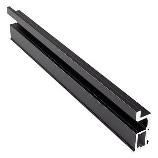Profil pionowy otwarty Compact L (Linia) Czarna anoda