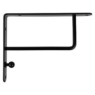 Podpórka do półki metal 195x250 prostokątny,  max 20kg,  czarny