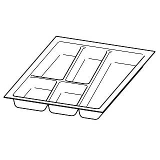 Organizacja OrgaTray 740 biała,  plastik L=500 W=400 AvanTech YOU (9302743) Hettich