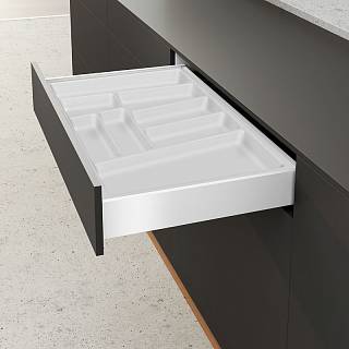 Organizacja OrgaTray 740 biała,  plastik L=550mm W=450mm AvanTech YOU (9302753) Hettich