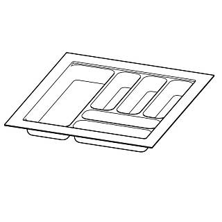 Organizacja OrgaTray 480 srebrna,  plastik L=470 W=550 Atira (9202816) Hettich