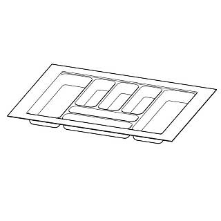 Organizacja OrgaTray 480 srebrna,  plastik L=470 W=600 Atira (9202817) Hettich