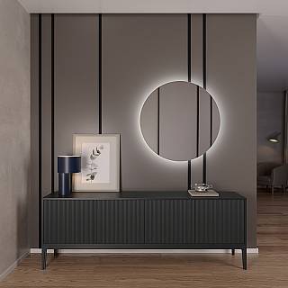 Lustro Como model 1 z oświetleniem biały barwę 800х800 mm