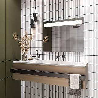 Lustro Oster model 2 z oświetleniem biały barwę 800х700 mm