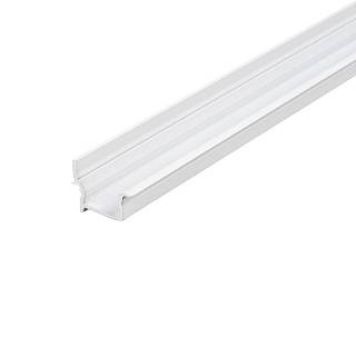Profil do taśmy LED,  WPUSZCZANY Z OSŁONKĄ L=3 m,  aluminium,  biały mat