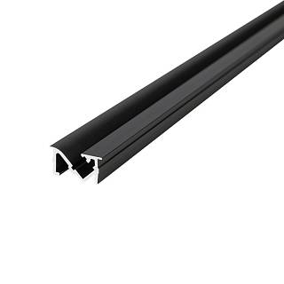 Profil do taśmy LED,  ukryty,  L=3m,  aluminiowy,  czarny
