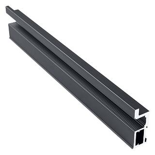 Profil pionowy otwarty Compact L (Linia) Antracyt matowy Gładki (RAL 7024)