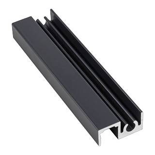Profil górny poziomy Compact Antracyt matowy Gładki (RAL 7024)
