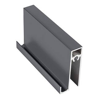 Profil dolny poziomy Compact Antracyt matowy Gładki (RAL 7024)