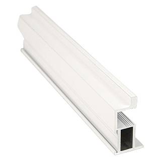Profil pionowy otwarty Compact L (Linia) Biały matowy Gładki (RAL 9016)