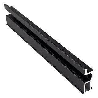 Profil pionowy otwarty Compact L (Linia) Czarny matowy Moiré (RAL 9005)